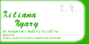 kiliana nyary business card